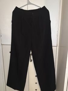 Wide Leg Black Trousers