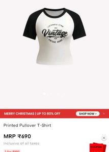 Vintage Raglan Crop Top