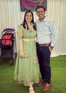 Green Embroidered Sheer Dress