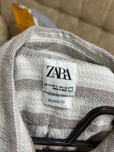 Zara Striped Button-Down Shirt