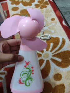 Mini Fan With Colourful Light