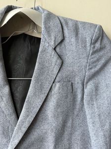 Boys Tailored Fit Single Breasted Cotton Blazer