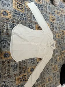 Men's White Long Sleeve Shirt