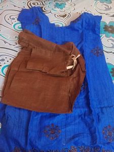 Blue Embroidered Dress