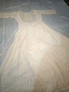 White Chikankari Dress