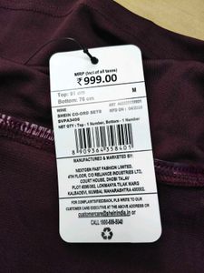 Off Shoulder Full Sleeve Crop Top with Pants Set