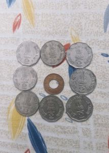 Rare Indian Coin Collection 9pcs Lot