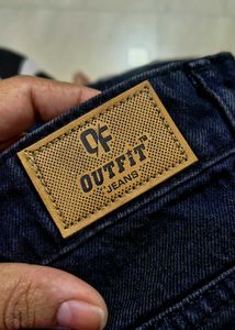 black Wide Leg Denim Jeans