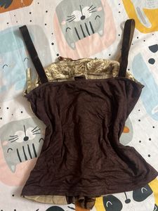 Victorian Brown Corset Top