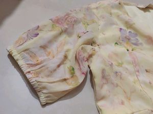 Floral Print Frock For Girls ✨