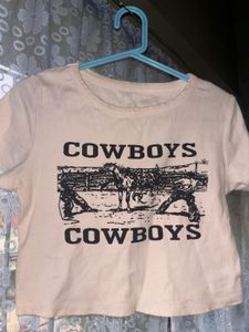 Cowboy URBANIC Graphic Crop Tee