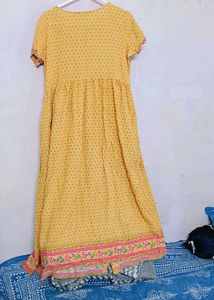 Yellow Embroidered Dress