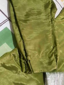Olive Green Kurti Set - New [ S Size]