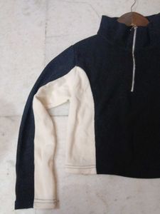 Color Block Half Zip Pullover