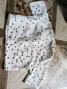 Polka Dot White Top