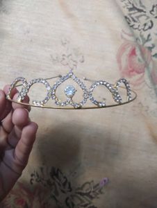 Gold Rhinestone Tiara