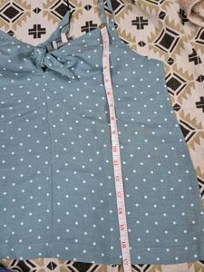 Mint Green Polka Spegitty Top