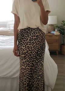 Leopard Print Maxi Skirt
