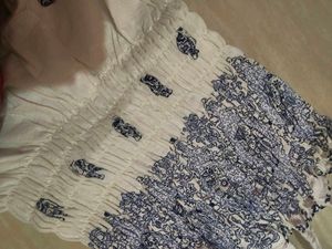 White Frock/Elephant Print Sundress