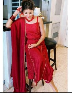 Red Kurta Set