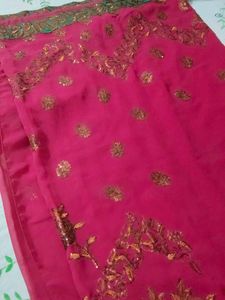 Elegant Pink Saree