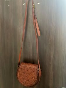 Vintage Leather Saddle Bag