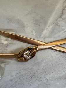 Gold-tone chain belt