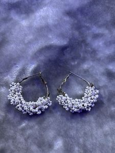 Beaded Hoop Earrings