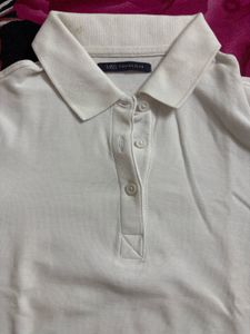 Women’s White Polo T-shirt