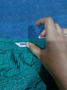 Teal Embroidered Midi Dress