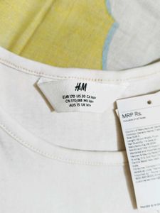 H&amp;M White Crop Top