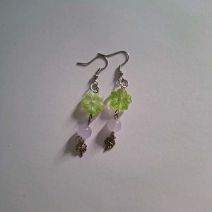 Handmade Beaded Dangle Earrings