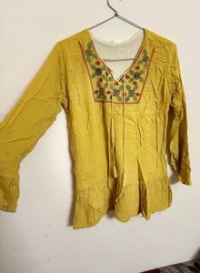 Boho Embroidered Tunic Top