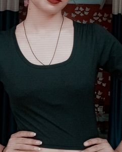 Black Crop Top