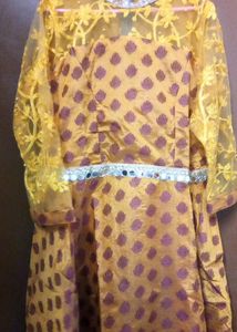 Mustard yellow Ethnic Gown