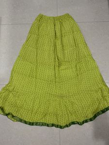 Green Ethnic Skirt