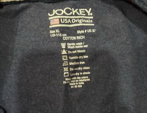 Original Jockey Navy Long Sleeve Henley
