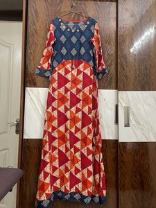 Geometric Print Long Kurta