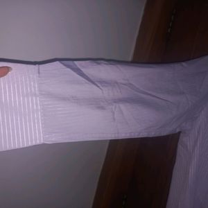 Peter EnglandShirtLavender White Striped Full Slee