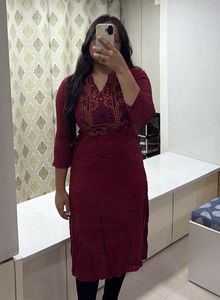 Elegant Embroidered Kurta Dress