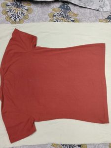 Coral &#39;Future&#39; Graphic and Blue Striped tee