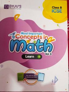 Class 8 ICSE Math Vol 3