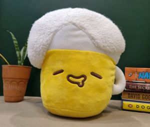Beer Mug Pillow Plush Toy With Expression