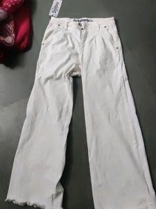 Roadster White Wife Leg Jeans