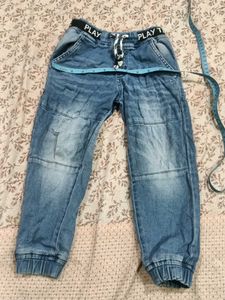 Boy's Denim Joggers