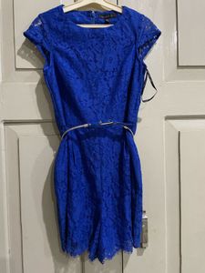 Royal Blue Lace Romper