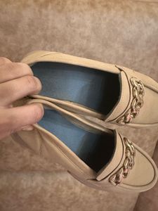 Beige Loafers with Chunky Sole - New
