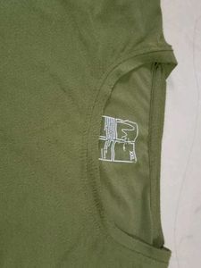 Olive Graphic Print Tee