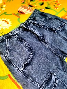 Vintage Acid Wash Cargo Pants
