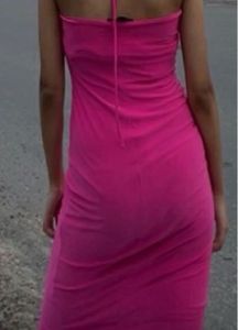 Forever 21 Pink Midi Dress